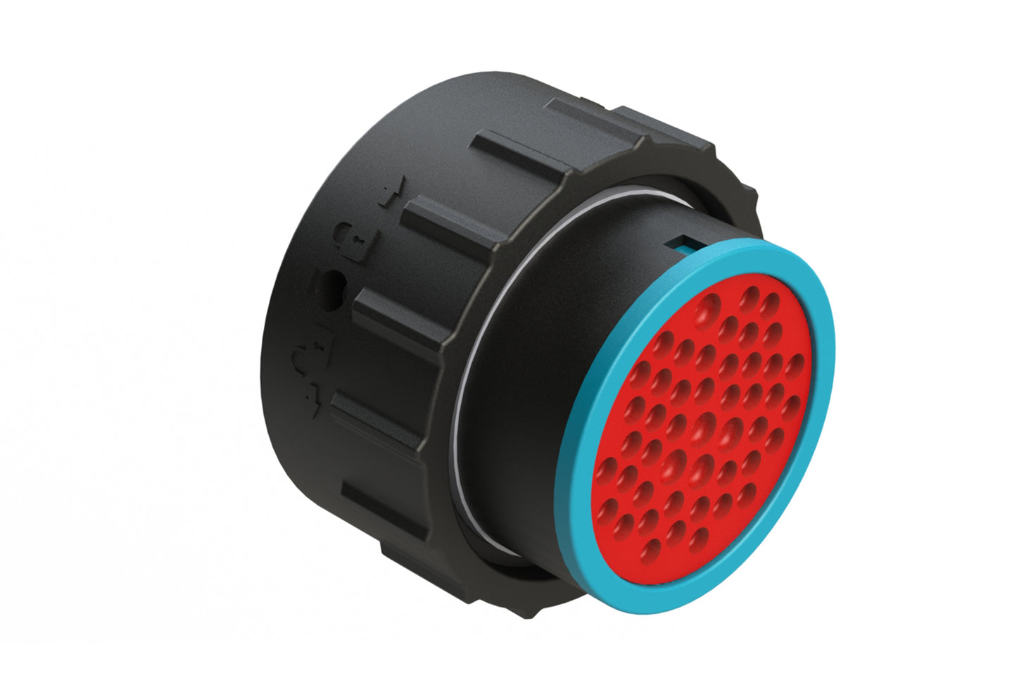 AHDP06-24-47SR-SRA 47 Position Plug, Socket, Shell Size 24, Reduced Diameter Seal (Blue Adapter), Smooth Ring Adapter. HDP26-24-47SE