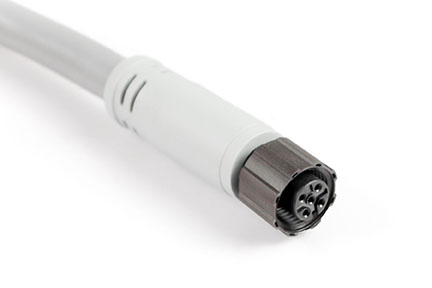 AM-N05S-M0.3 M12 Single ended Cable Assembly, 5 Positions, NMEA 2000 Plug, Female Socket, 0.3 Meter length