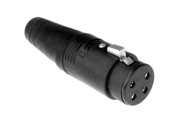 AP-8-11 8 Pole Female Loudspeaker Cable Connector,Thermoplastic Shell,Machined Contacts, Black Finish