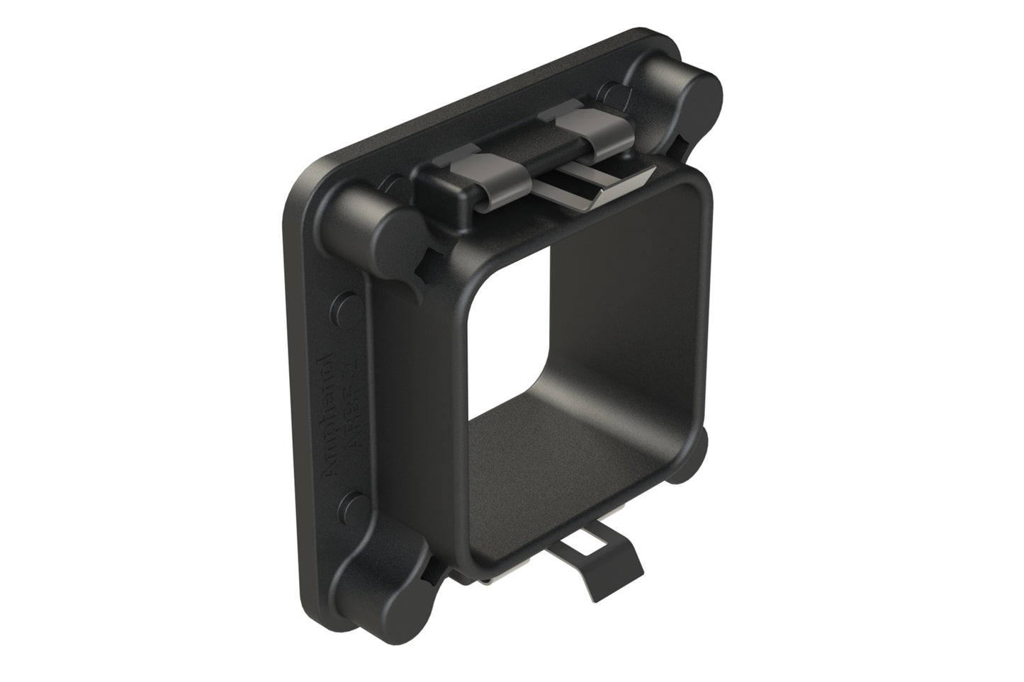 ARBF-2D Interface Flange for 48, 60 Position Receptacles, Keyed D, Black. DRBF-2D