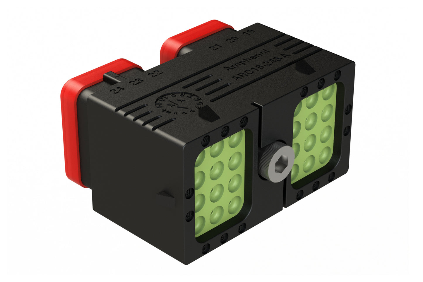 ARC16-24SAR-P013 24 Position Plug, Socket Contact, Size 16, Jackscrew, Bonded Front Seal, Keyed A, Reduced Diameter Rear Seal. DRC16-24SAE-P013