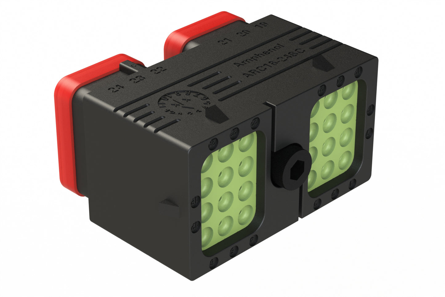 ARC16-24SCR-P013 24 Position Plug, Socket Contact, Size 16, Jackscrew, Bonded Front Seal, Keyed C, Reduced Diameter Rear Seal. DRC16-24SCE-P013