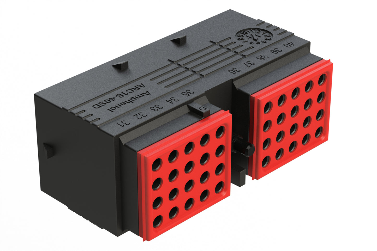 ARC18-40SDR-P013 40 Position Plug, Socket Contact, Size 16, Jackscrew, Bonded Front Seal, Keyed D, Reduced Diameter Rear Seal. DRC18-40SDE-P013