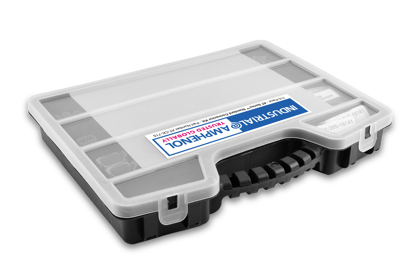 AT-CK-715 AT Standard Connectors Kit. Includes Positions 2,3,4,6,8 and 12 with corresponding wedgelocks, contacts and tool. 715 pieces in case.