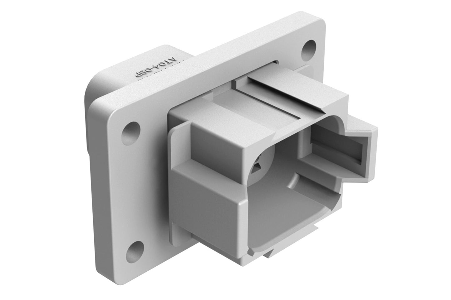 AT04-08PA-L012 8 Position Receptacle Flange Mount Connector, Pin, Grey,Keyed A. DT04-08PA-L012