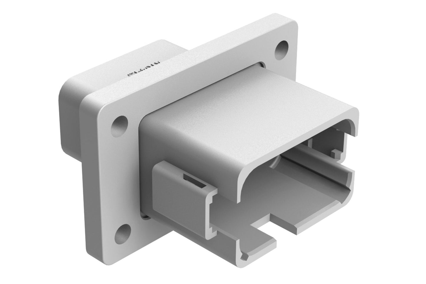 AT04-12PA-BL04 12 Position Receptacle Flange Mount Connector, Pin, Grey, Keyed A, Enhanced Key. DT04-12PA-BL04