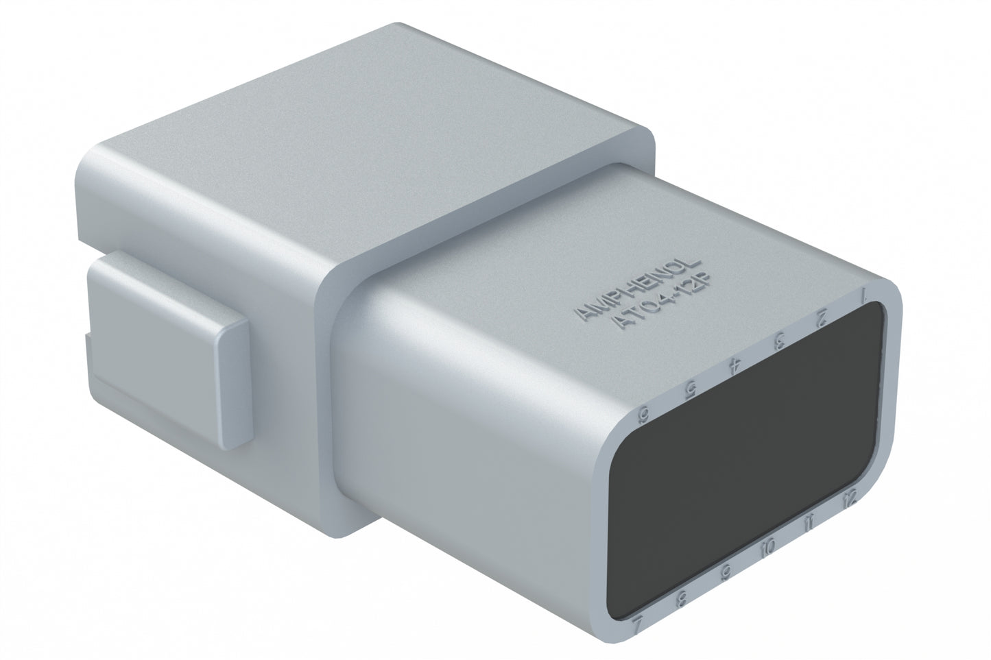 AT04-12PA-R120 12 Position Receptacle, Pin, Keyed A, 120 OHM Resistors, Gold Plated Contacts Included