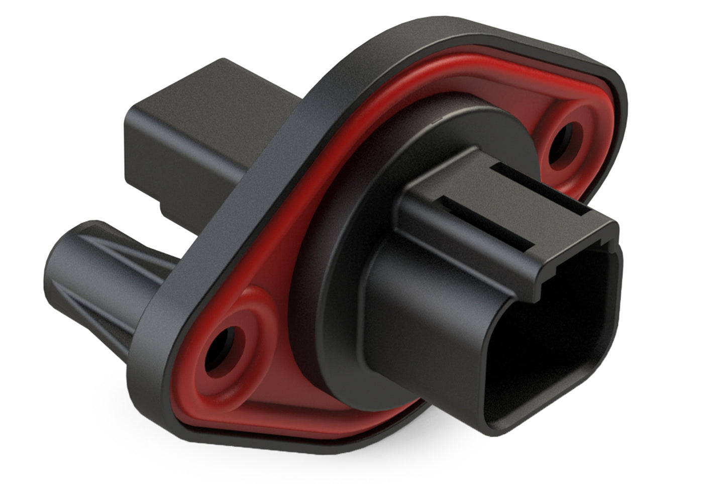 AT04-2P-PM12 2 Position Receptacle, Pin, Nickel, Panel Mount, Self-Threading, Reduced Diameter Seal