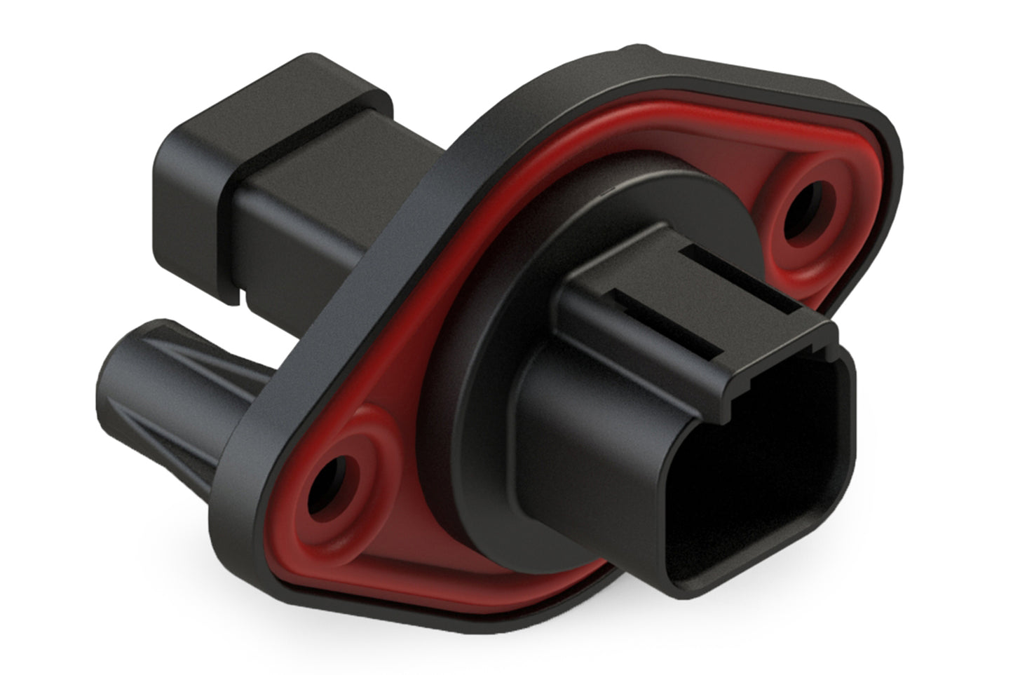 AT04-2P-PM13 2 Position Receptacle, Pin, Nickel, Panel Mount, Self-Threading, Cap