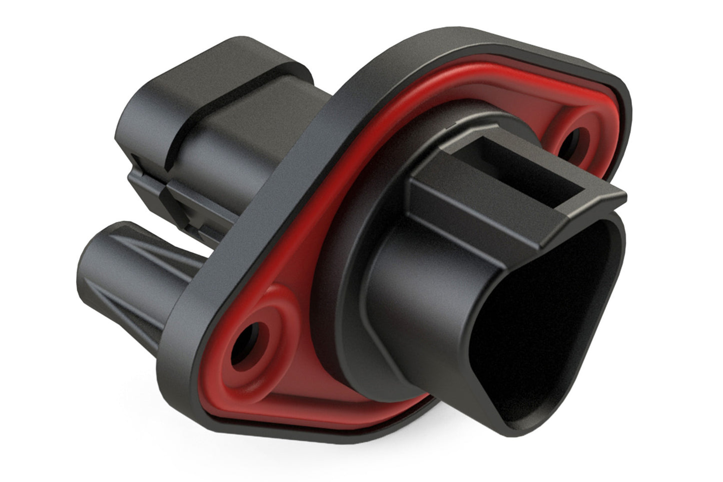 AT04-3P-PM14 3 Position Receptacle, Pin, Nickel, Panel Mount, Self-Threading, Reduced Diameter Seal, Cap