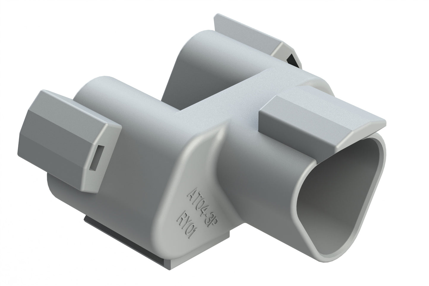 AT04-3P-RY01 3-Way Receptacle, Male Connector with "Y" Connector (J1939). DT04-3P-P007