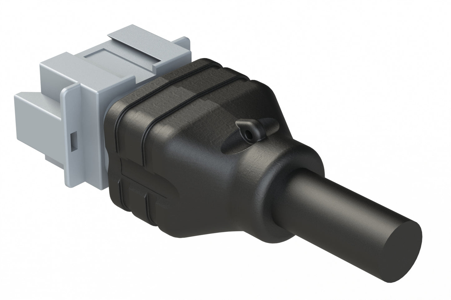 AT04GY-08PA-N-TPE-M1 8 Position Receptacle Single-Ended Molded Cable Assembly. Black TPE, Uses Connector AT04-08PA, 1 Meter Length