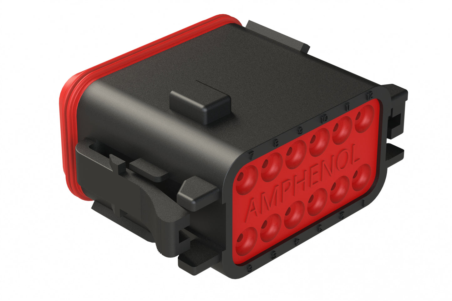 AT06-12SC-BLK 12-Way Plug, Female Connector with C Position Key, Black