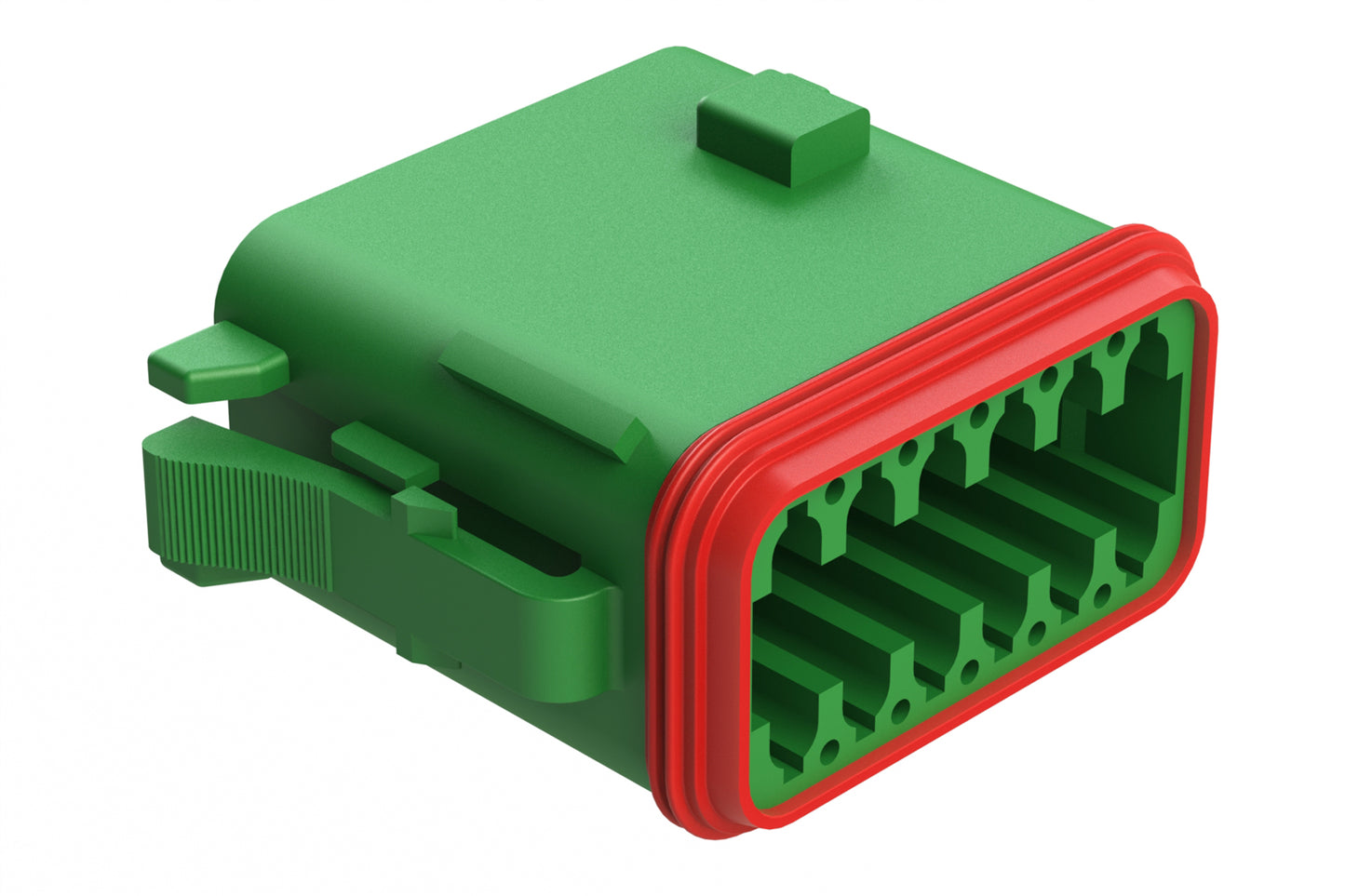 AT06-12SC 12-Way Plug, Female Connector with C Position Key, Green. DT06-12SC, DT06-12SC-P012