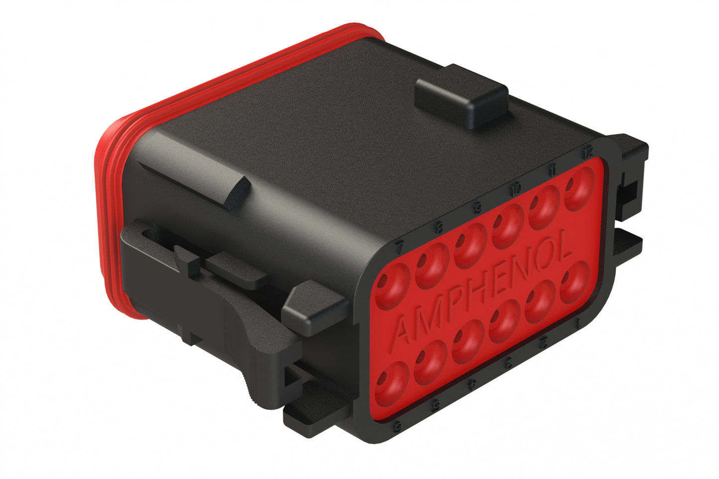 AT06-12SD-BLK 12-Way Plug, Female Connector with D Position Key, Black