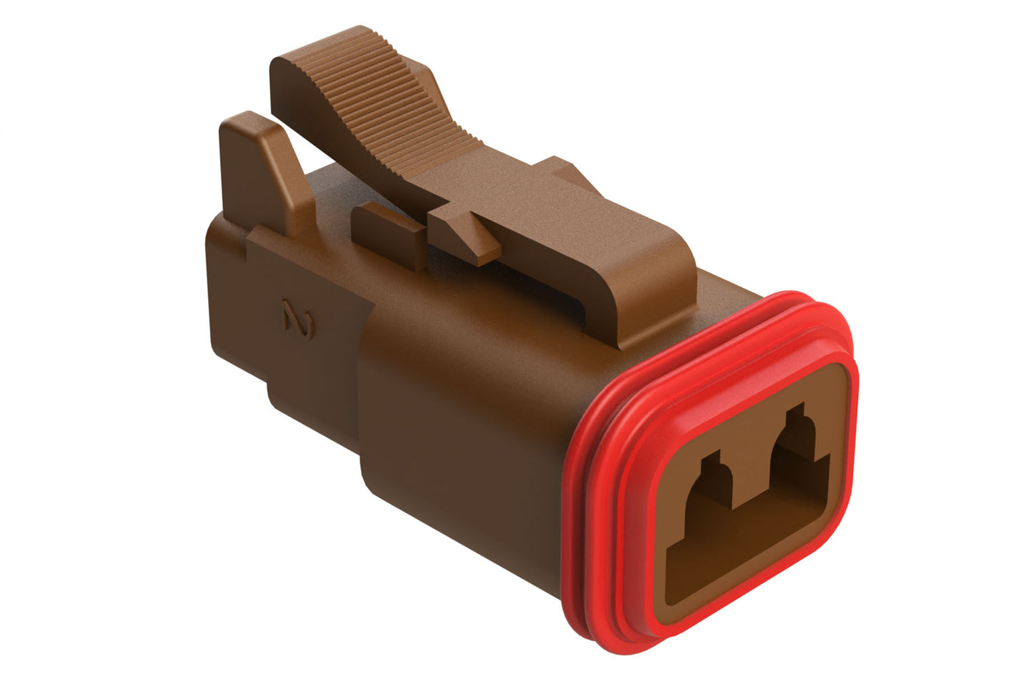 AT06-2S-BRN 2-Way Plug, Female Connector, Brown