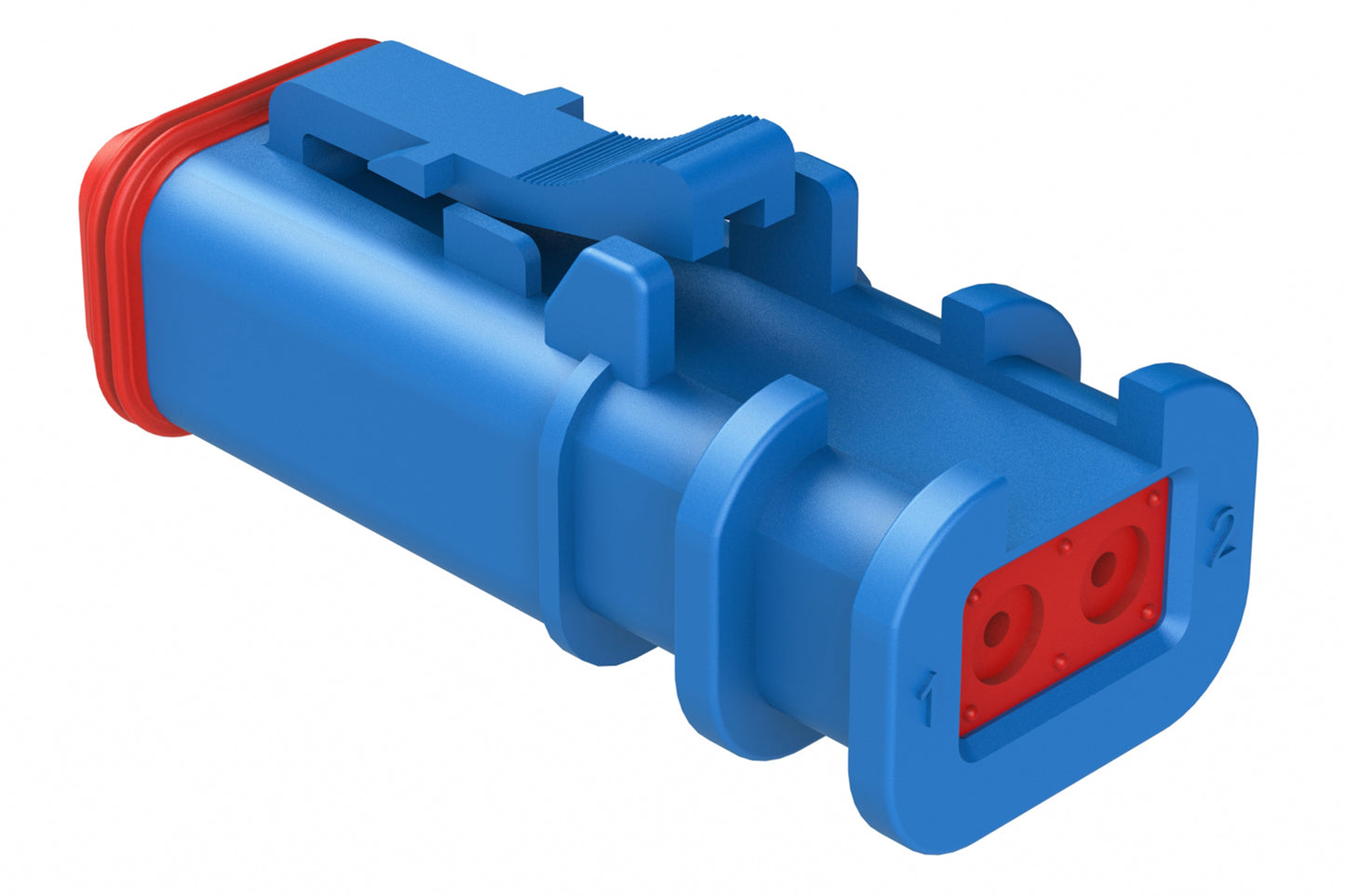 AT06-2S-OMBLU 2 Position, Plug, Socket, Structure Plus™, Blue