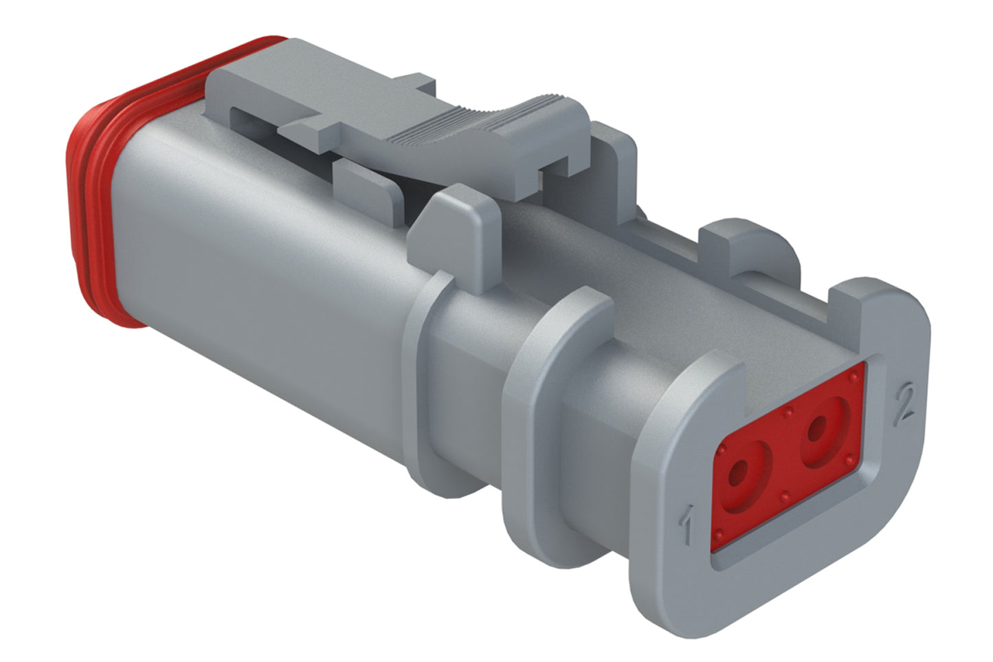 AT06-2S-OMGRY 2 Position, Plug, Socket, Structure Plus™, Grey