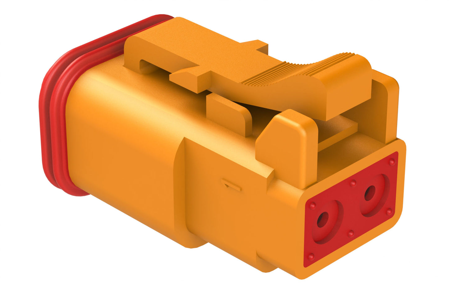 AT06-2S-ORG 2-Way Plug, Female Connector, Orange