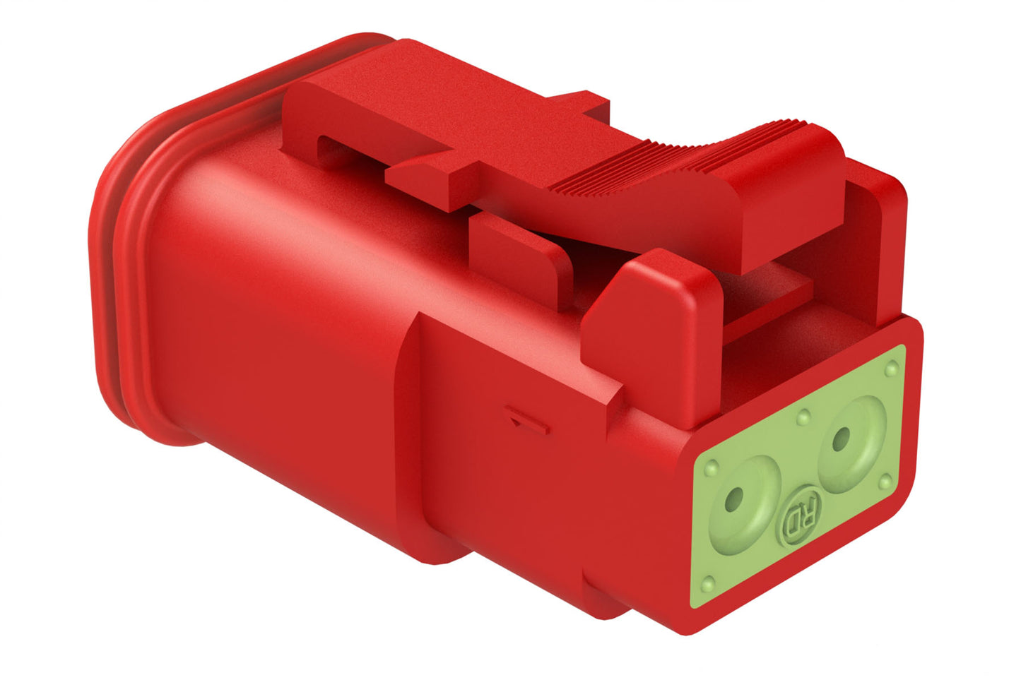 AT06-2S-RD01RED 2-Way Plug, Female Connector, Red
