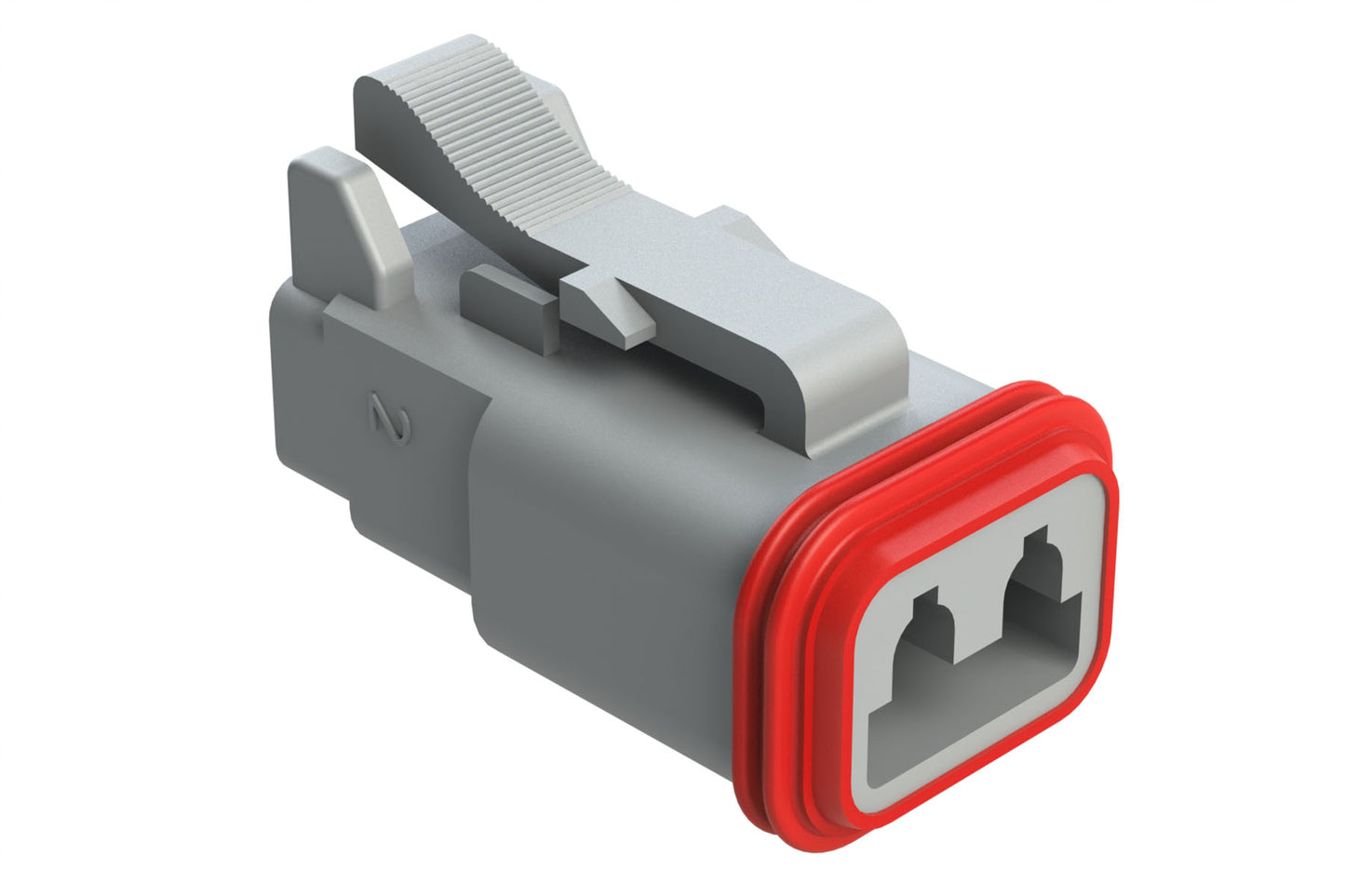 AT06-2S-RD01 2-Way Plug, Female Connector with Reduced Diameter Seal (E-Seal). DT06-2S-C015