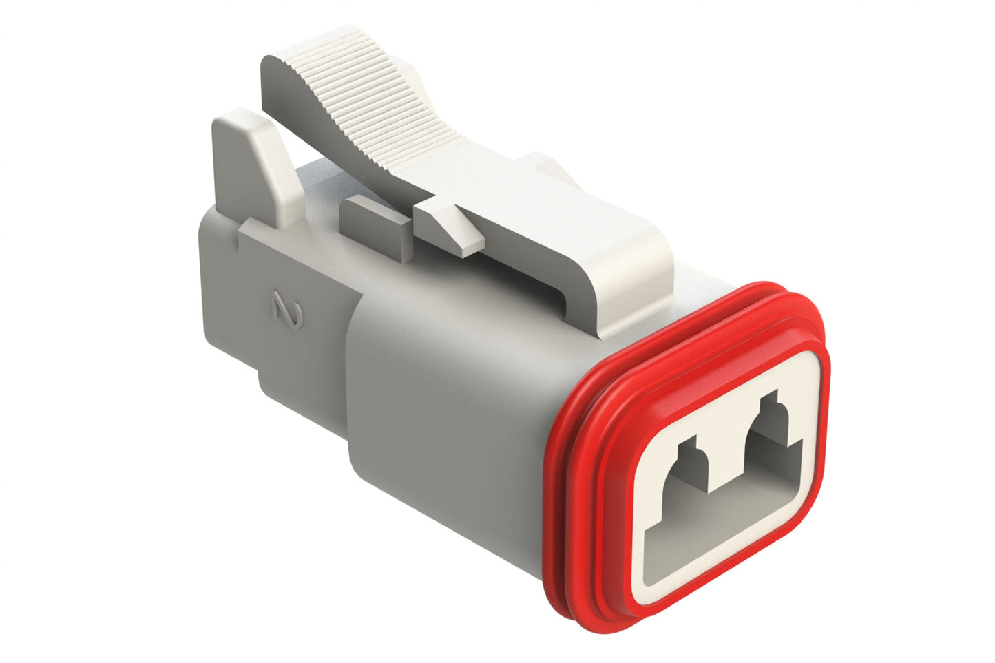 AT06-2S-WHT 2-Way Plug, Female Connector, White