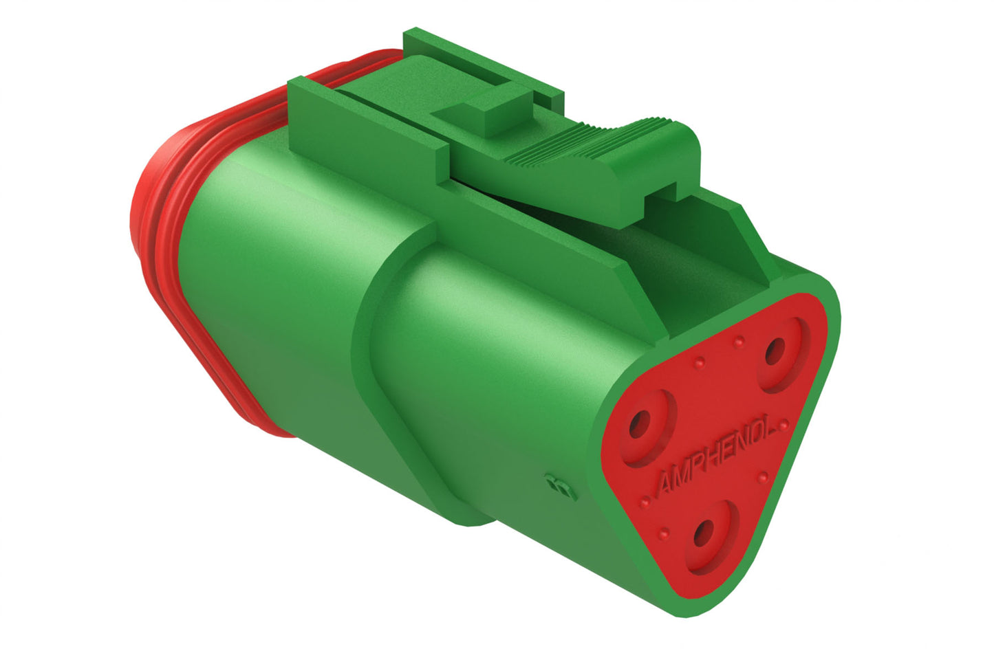 AT06-3S-GRN 3-Way Plug, Female Connector, Green