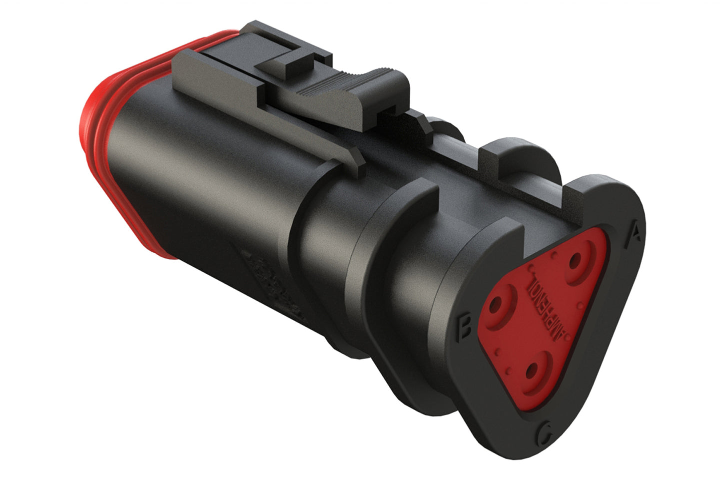 AT06-3S-OMBLK 3 Position, Plug, Socket, Structure Plus™, BLACK