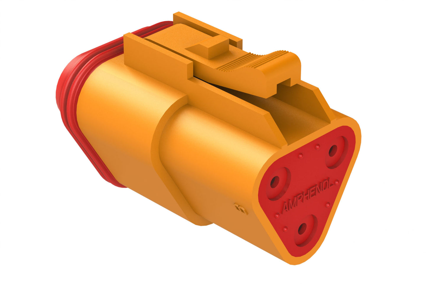 AT06-3S-ORG 3-Way Plug, Female Connector, Orange