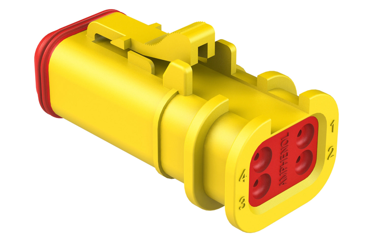 AT06-4S-OMYEL 4 Position, Plug, Socket, Structure Plus™, Yellow