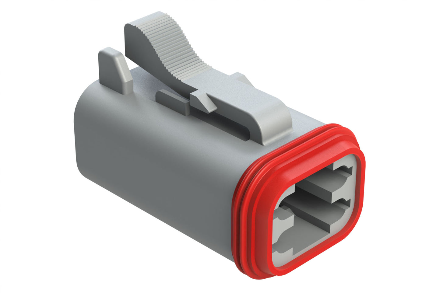 AT06-4S-RD01 4-Way Plug, Female Connector with Reduced Diameter Seal (E-Seal). DT06-4S-C015