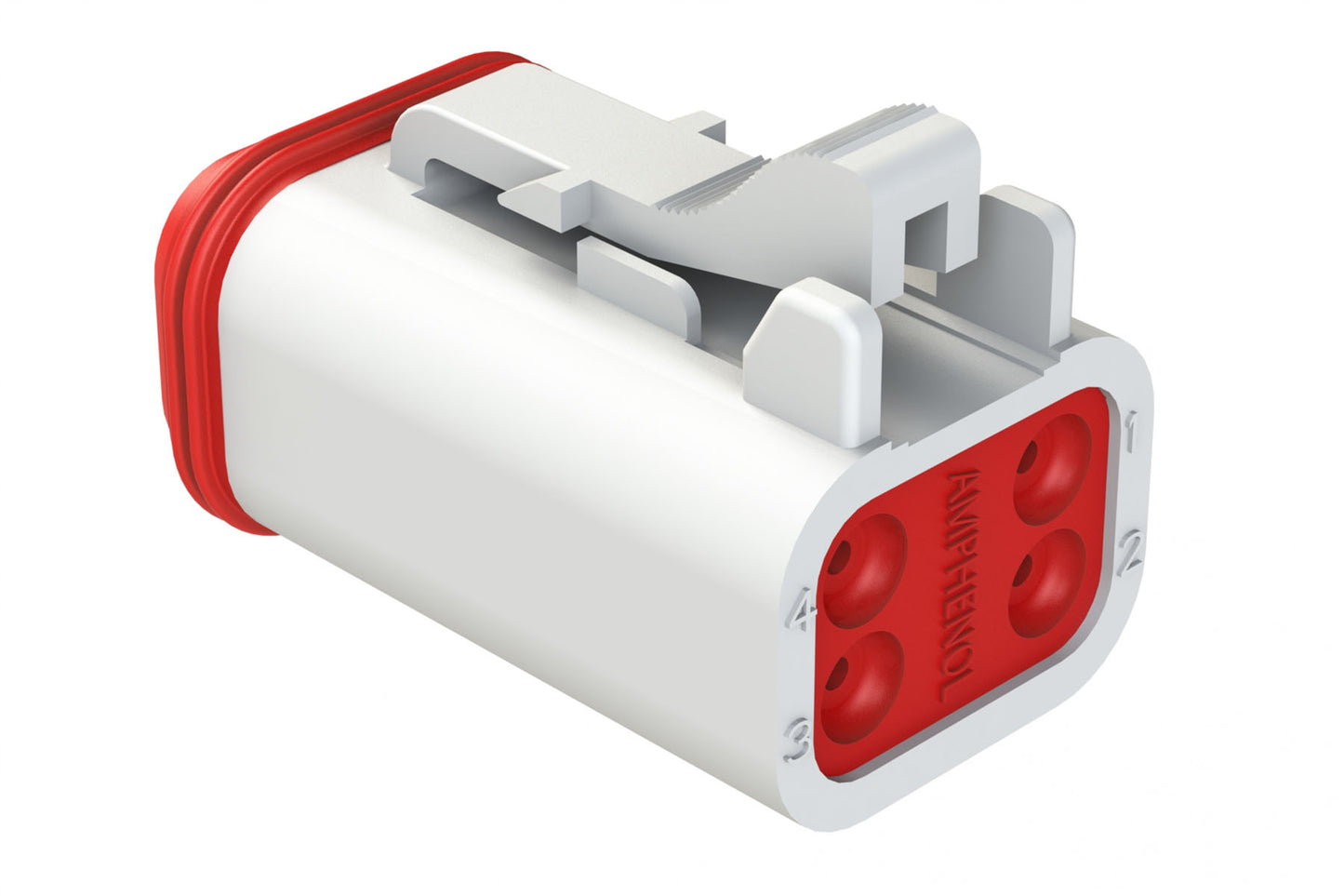 AT06-4S-WHT 4-Way Plug, Female Connector, White