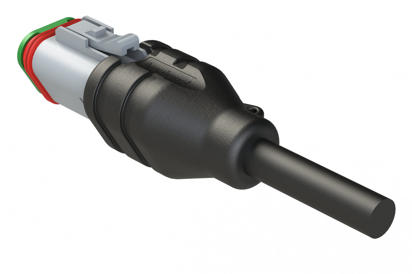 AT06GY-3S-N-TPE-M10 3 Position Plug Single-Ended Molded Cable Assembly. Black TPE, Uses Connector AT06-3S, 10 Meter Length. DT06-3S-2145-10M