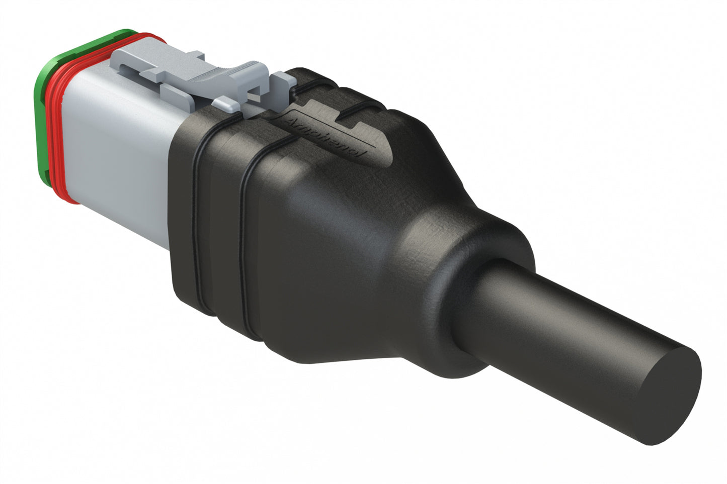 AT06GY-6S-N-TPE-M1 6 Position Plug Single-Ended Molded Cable Assembly. Black TPE, Uses Connector AT06-6S, 1 Meter Length