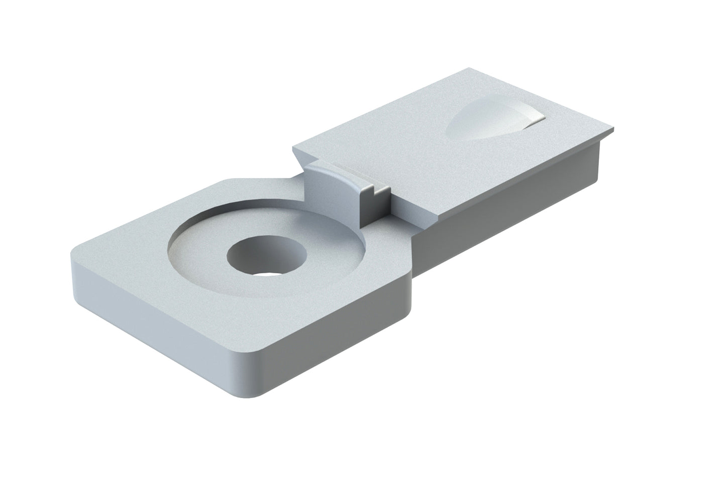 AT11-027-0805 Mounting clip for AT Series, 8 position connectors, plastic, grey. 1011-027-0805