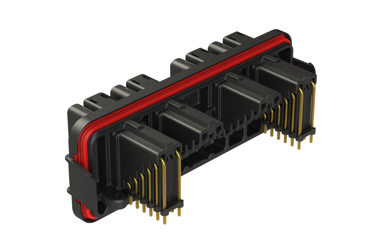 AT13-24PAB-BM01 AIPX Receptacle AT Header, 4 X 12 Positions, Size 16 Contacts. DT13-24PAB-GR02