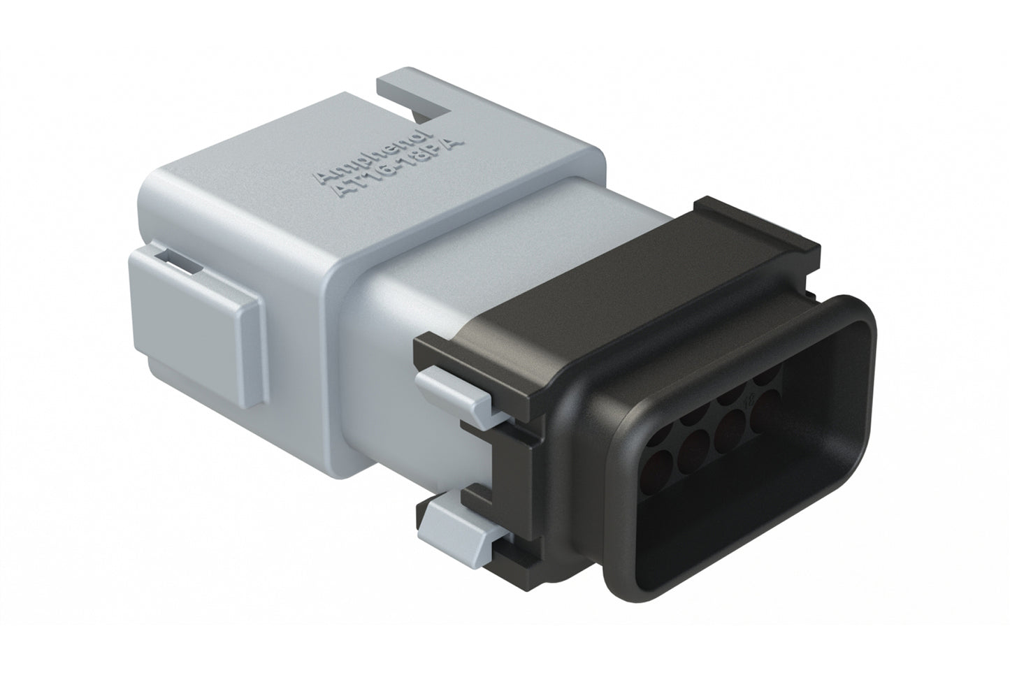 AT16-18PA-EKSR02 18 Position Receptacle with Strain Relief End Cap, Pin, Keyed A, Grey