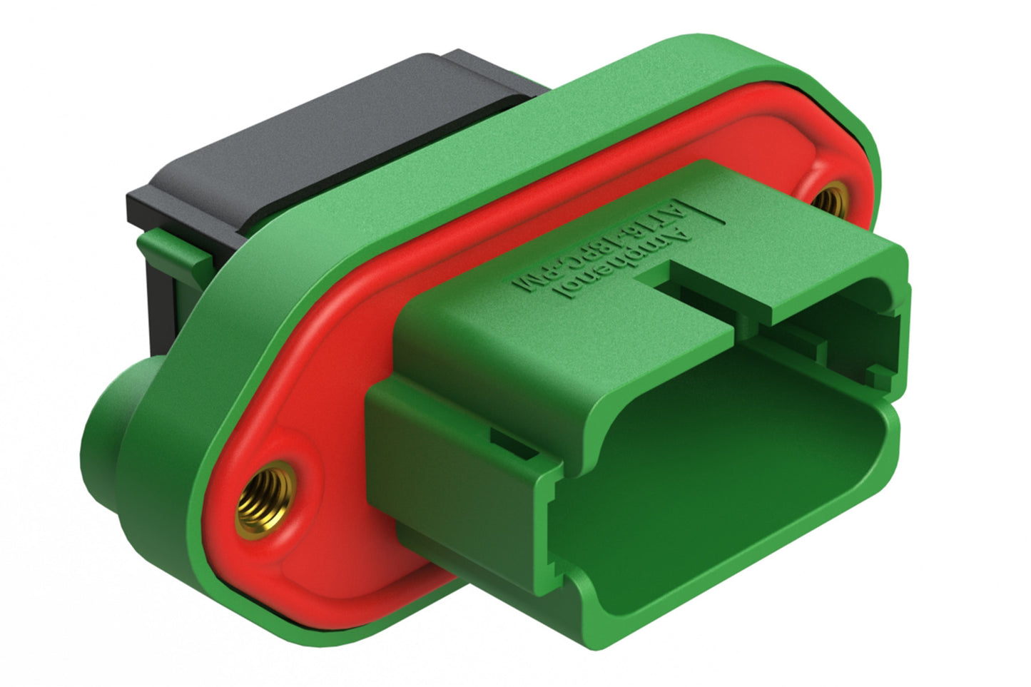 AT16-18PC-PM11 18 Position Panel Mount Receptacle, Pin, Keyed C, Green