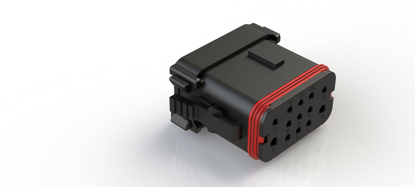 AT1612-13SB 13-Way Plug Key Position B 11 size 16 / 2 size 12 CONTACTS. (Wedgelock not required)