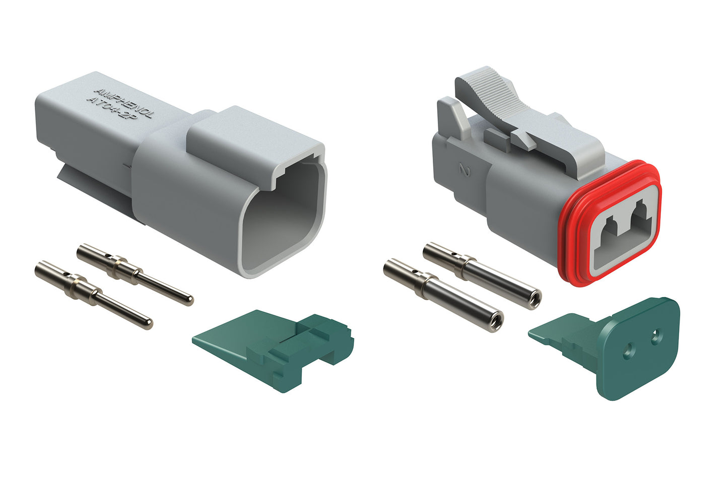AT2PS-CKIT 2 Pin and Socket Plug, Receptacle, Wedge and Contacts Kit