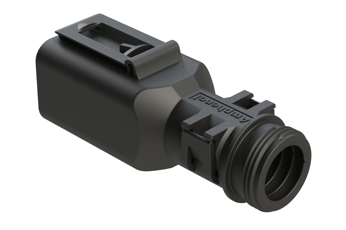 ATBS-237-0405 4 Position Backshell, fits AT04-4P* Receptacles, Enhanced Dovetail for Mounting Clips, Black. 1011-237-0405