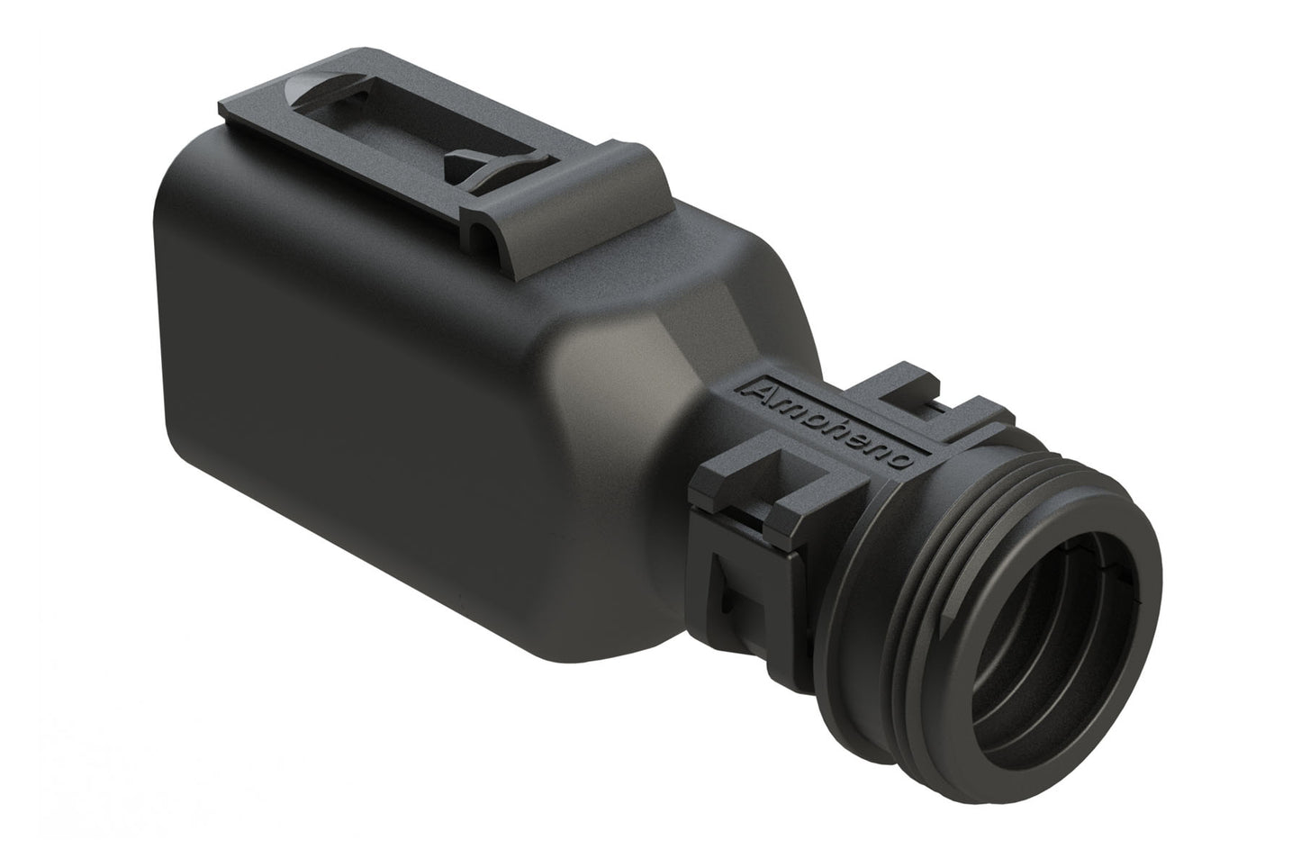 ATBS-241-0605 6 Position Backshell, fits AT04-6P* Receptacles, Enhanced Dovetail for Mounting Clips, Black. 1011-241-0605