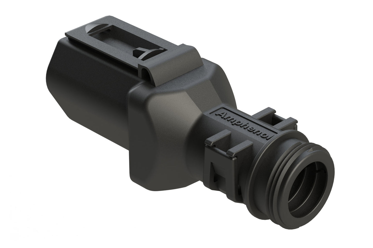 ATBS-261-0305 3 Position Backshell, fits AT04-3P* Receptacles, Internal Strain Relief, Enhanced Dovetail for Mounting Clips, Black. 1011-261-0305