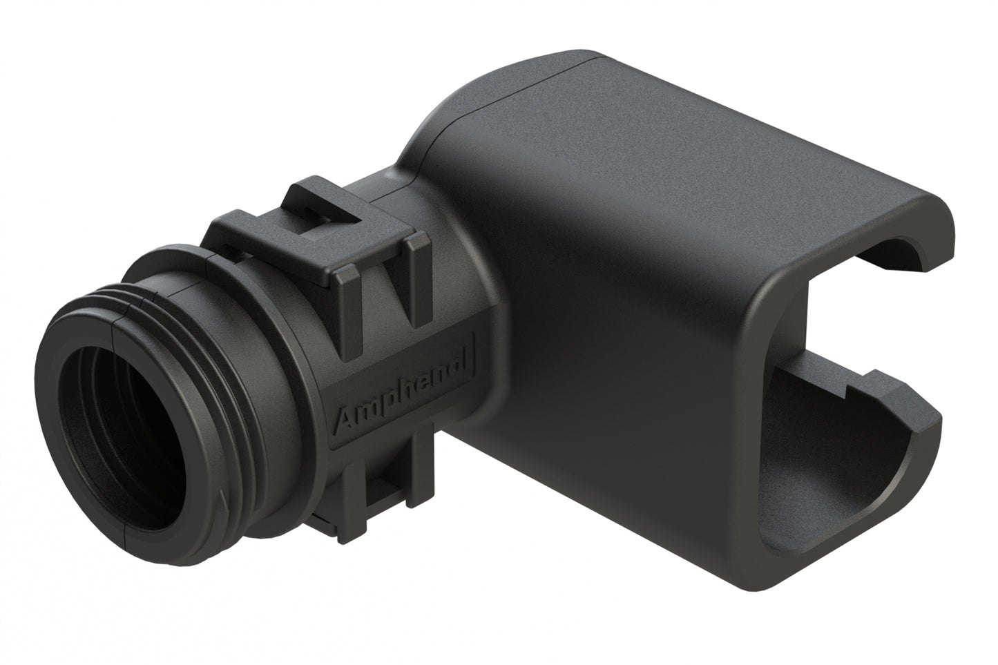 ATBS-264-0405 Backshell for 4 Position Plugs, 90°, with Strain Relief. Cable Exit Designed for Corrugated Tube NW 6, 7.5, 8.5 & 10