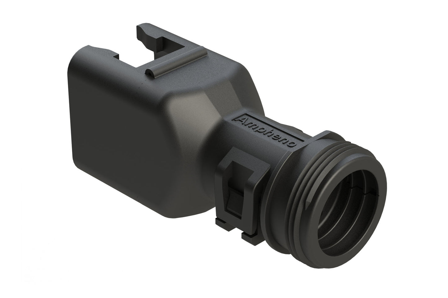 ATBS-267-0605 6 Position Backshell, Internal Strain Relief, fits AT06-6S, Black. 1011-267-0605