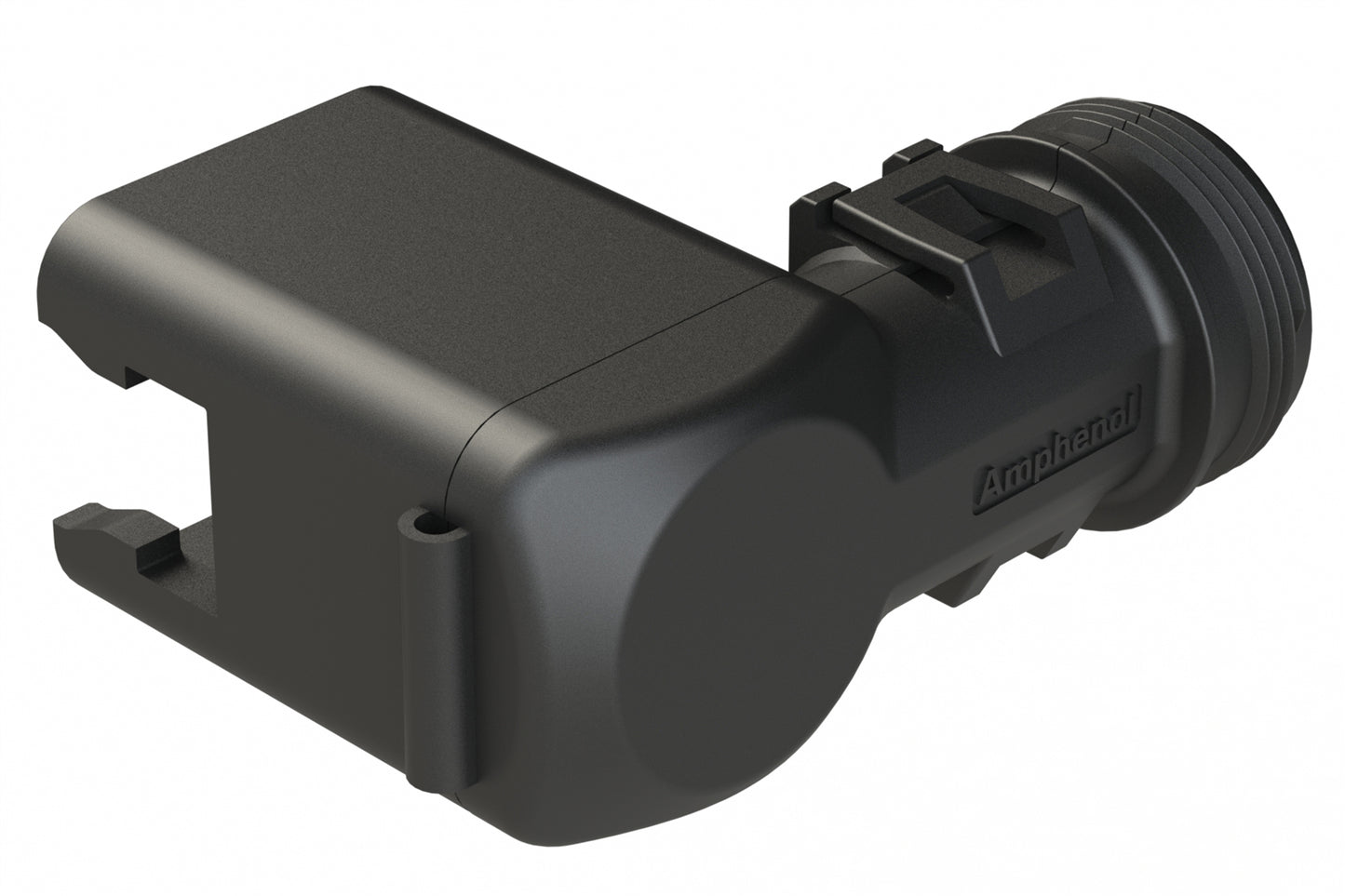 ATBS-244-0805 Backshell for 8 Position Plugs, 90°. Cable Exit Designed for Corrugated Tube NW 8.5, 10, 13