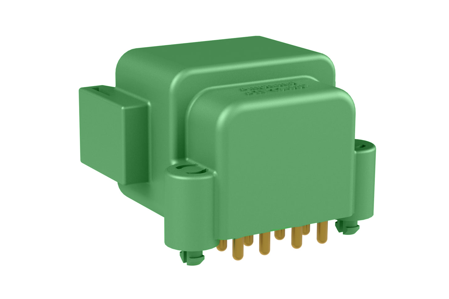 ATF13-08PC-BM01 Board Mount Header, Right Angle, AT, 8 Pin, C-key, Snap Fit, Gold Plate