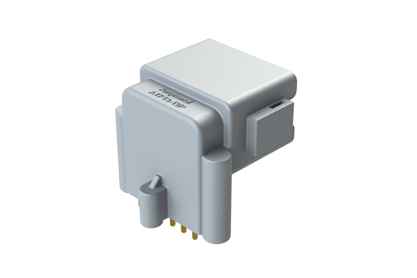 ATF13-12PA-BM31 Board Mount Header, Right Angle, AT, 12 Pin, A-key, 3X Self-Threading, Extended Height, Gold Plated Contacts