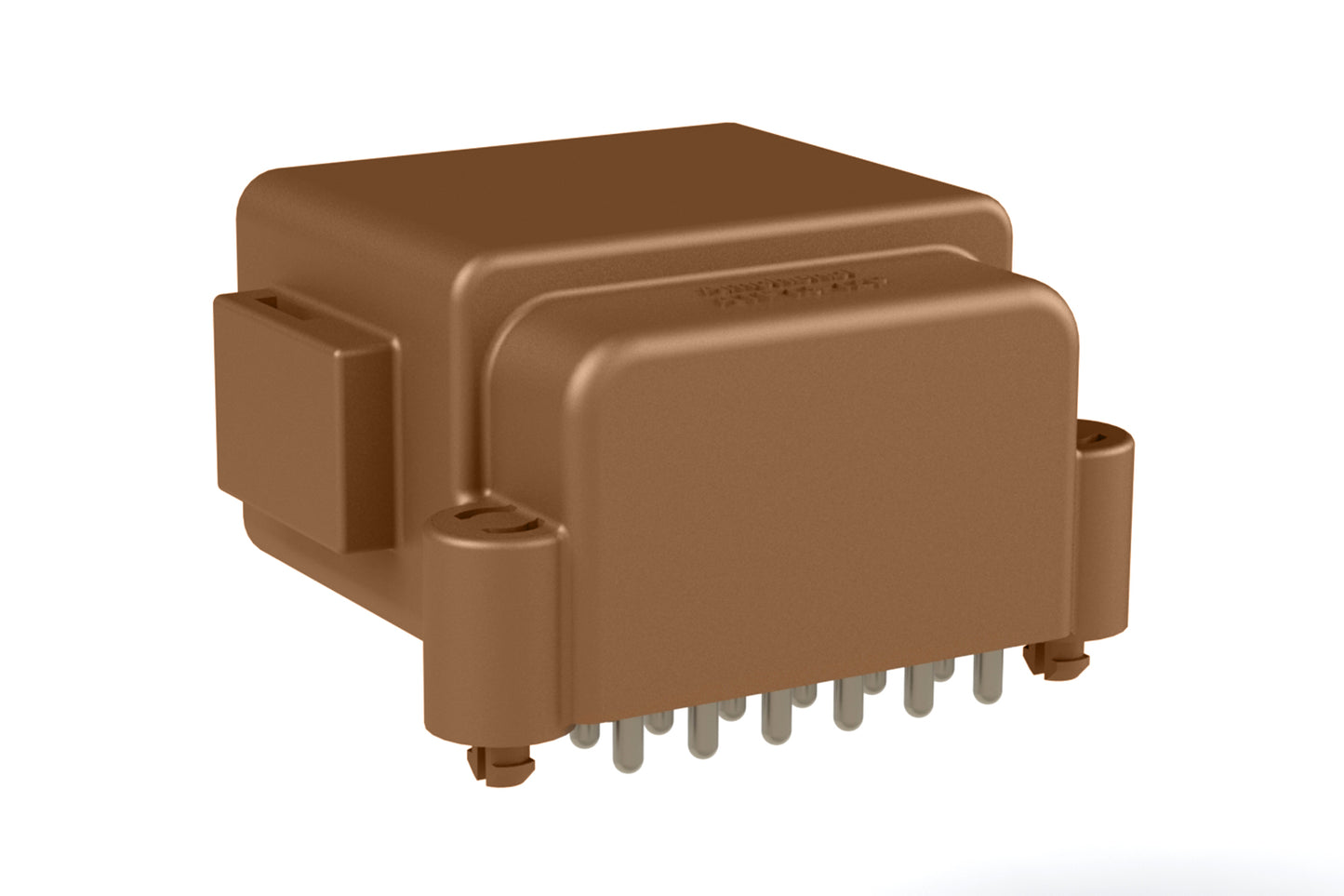 ATF13-12PD-BM03 Board Mount Header, Right Angle, AT, 12 Pin, D-key, Snap Fit, Tin plate. DTF13-12PD