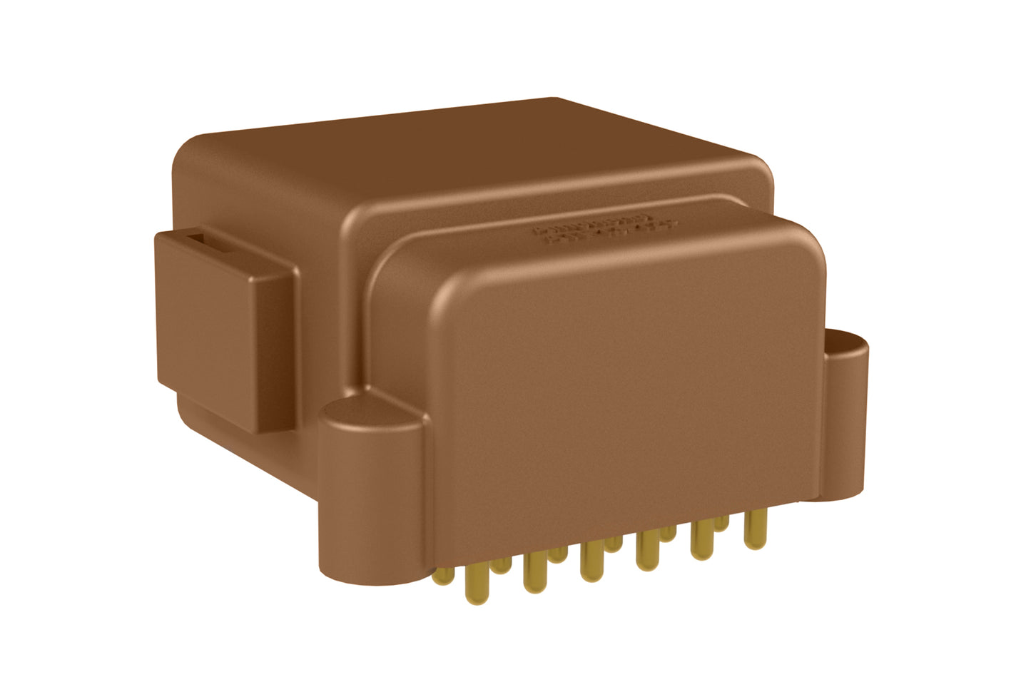 ATF13-12PD-BM11 Board Mount Header, Right Angle, AT, 12 Pin, D-key, Self-Threading, Gold Plated Contacts